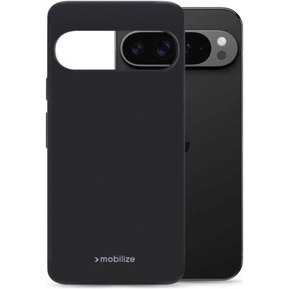 Mobilize Rubber Gelly Google Pixel 9 Pro XL TPU souple Coque arrière - Noir