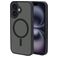 Mobiparts Hardcover Coque iPhone 16 MagSafe Coque arrière Rigide - Satin Black
