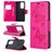 Mobigear Butterfly Housse Huawei P40 Pro Etui Porte-Monnaie - Magenta