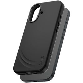 CARE by PanzerGlass Feature FLOW Coque iPhone 17 MagSafe Coque arrière en Silicone Anti-Chocs - Noir