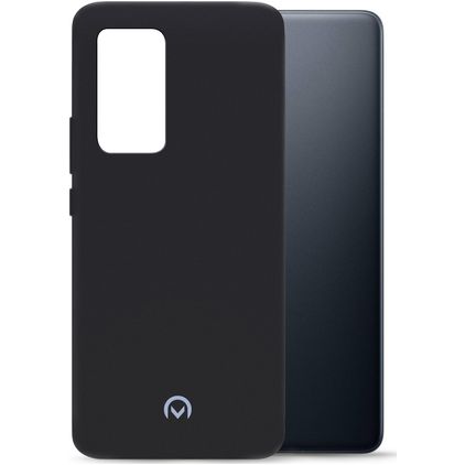 Mobilize Rubber Gelly Coque Xiaomi 12 Pro Coque arrière en TPU Souple - Matt Black