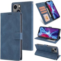 Mobigear Wallet Housse iPhone 14 Plus Etui Porte-Monnaie - Bleu
