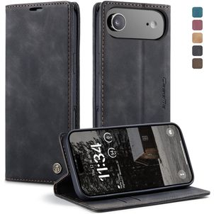 CaseMe 013 Housse iPhone Air Etui Porte-Monnaie - Noir