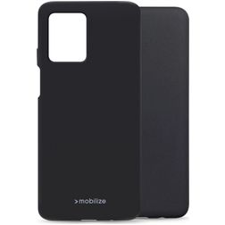 Mobilize Rubber Gelly Coque Motorola Moto G54 Coque arrière en TPU Souple - Noir