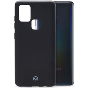 Mobilize Rubber Gelly Coque Samsung Galaxy A21s Coque arrière en TPU Souple - Matt Black