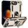 Mobigear Armor Ring Coque iPhone 16e Coque arrière Rigide Anti-Chocs avec Anneau-Support - Or