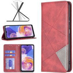 Mobigear Rhombus Slim Housse Samsung Galaxy A23 Etui - Rouge