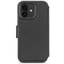 Decoded Detachable Wallet Housse iPhone 17 MagSafe Etui avec Coque Détachable en Cuir Véritable Porte-Monnaie - Noir