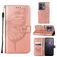 Mobigear Butterfly Housse OPPO Reno 8 5G Etui Porte-Monnaie - Rose doré