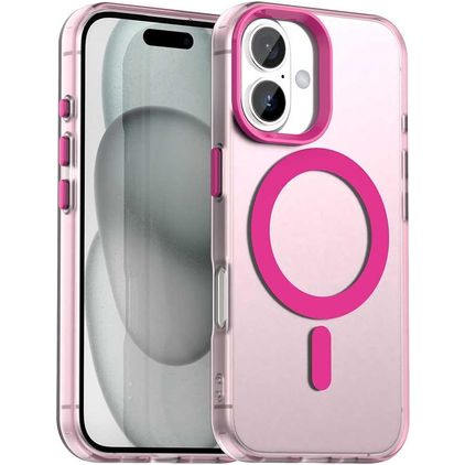 Mobigear Shockproof Coque iPhone 18 MagSafe Coque arrière Rigide - Rouge