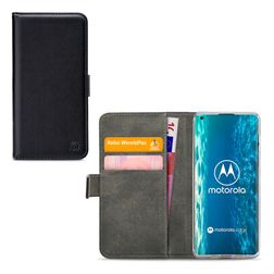 Mobilize Classic Gelly Wallet Housse Motorola Edge (2020) Etui Porte-Monnaie - Noir