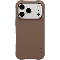 CARE by PanzerGlass Fashionable Coque iPhone 17 Pro MagSafe Coque arrière en Silicone - Espresso