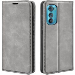 Mobigear Retro Slim Housse Motorola Edge 30 Etui Porte-Monnaie - Gris