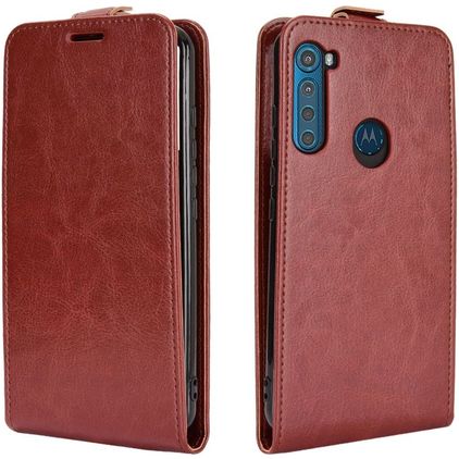 Mobigear Motorola One Fusion Plus Étui à rabat - Marron