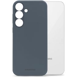 Mobilize Rubber Gelly Coque Samsung Galaxy S23 FE Coque arrière en TPU Souple - Matt Blue