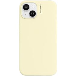 Nudient Base Coque iPhone 14 Coque arrière en Silicone - Pale Yellow