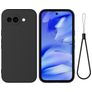 Mobigear Rubber Touch Coque Google Pixel 10a Coque arrière en Silicone - Noir
