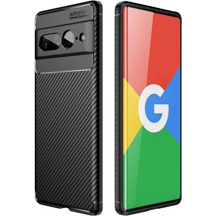 Mobigear Racing Coque Google Pixel 7 Pro Coque arrière en TPU Souple - Noir
