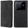Mobigear Retro Slim Housse Vivo X80 Pro Etui Porte-Monnaie - Noir