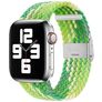 Mobigear Braided Bracelet Nylon Apple Watch Fermeture à pince - 42/41/40/38 mm - Citron vert