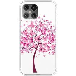 Mobigear Design iPhone 12 Pro Max TPU souple Coque arrière - Arbre papillon