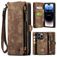 Caseme 008 Housse iPhone 14 Pro Etui avec Coque Détachable Porte-Monnaie - Marron