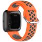 Mobigear Sport Plus Buckle Bracelet Silicone Fitbit Versa 2 Fermeture boucle ardillon - Orange / Gris