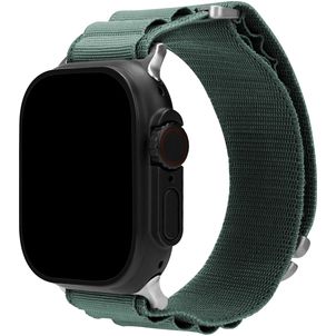Mobilize Alpine Bracelet Nylon Apple Watch Fermeture boucle ardillon - 49/46/45/44 mm - Vert