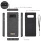 Caseme 007 Housse Samsung Galaxy S10 Plus Etui avec Coque Détachable Porte-Monnaie - Noir