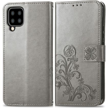 Mobigear Clover Housse Samsung Galaxy A22 5G Etui Porte-Monnaie - Gris