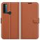 Mobigear Classic Housse TCL 20 SE Etui Porte-Monnaie - Marron