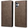 Mobigear Wallet Housse iPhone 16 Plus Etui Porte-Monnaie - Marron