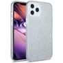 Mobigear Glitter Coque iPhone 12 Pro Max Coque arrière Rigide - Argent