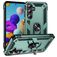 Mobigear Armor Ring Coque Samsung Galaxy A35 Coque arrière Rigide Anti-Chocs avec Anneau-Support - Vert