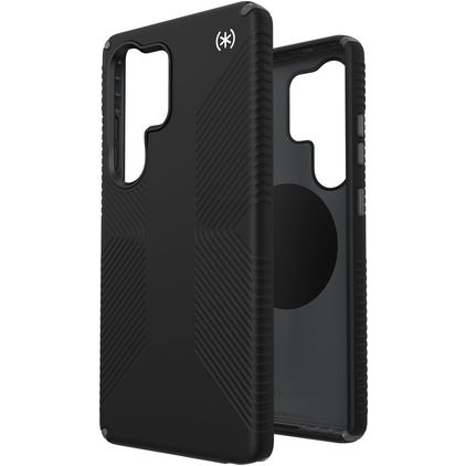 Speck Presidio2 Grip Magnet Coque Samsung Galaxy S25 Ultra MagSafe Coque arrière Rigide Anti-Chocs - Noir