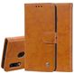 Mobigear Wallet Housse Samsung Galaxy A20e Etui Porte-Monnaie - Cognac