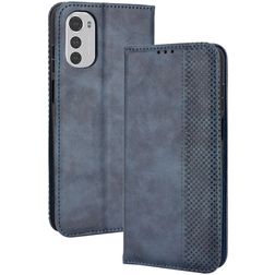 Mobigear Sensation Housse Motorola Moto E32 Etui Porte-Monnaie - Bleu