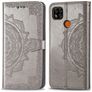 Mobigear Mandala Housse Xiaomi Redmi 9C Etui Porte-Monnaie - Gris