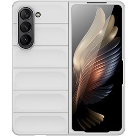 Mobigear Bumpy Coque Samsung Galaxy Z Fold 5 Coque arrière en TPU Souple - Blanc
