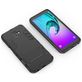 Mobigear Armor Stand Coque Samsung Galaxy J6 Plus Coque arrière Rigide Anti-Chocs avec Support Amovible - Noir