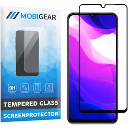 Mobigear Premium Xiaomi Mi 10 Lite Verre trempé Protection d'écran - Compatible Coque - Noir