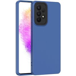 Mobigear Colors Coque Samsung Galaxy A73 Coque arrière en TPU Souple - Bleu