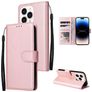 Mobigear Wallet Housse iPhone 14 Pro Max Etui Porte-Monnaie - Rose doré