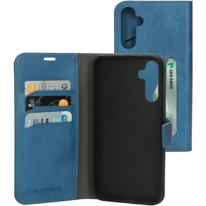 Mobiparts Classic Wallet Samsung Galaxy A34 Étui Portefeuille - Steel Blue