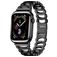 Mobigear Vienna Bracelet Acier pour Apple Watch Fermeture boucle déployante - 49/46/45/44 mm - Noir