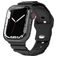 Mobigear Sport Armor Bracelet Silicone Apple Watch Fermeture à clou et passant - 42/41/40/38 mm - Noir
