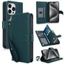Mobigear Wallet Housse iPhone 15 Pro Etui Porte-Monnaie - Vert