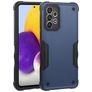 Mobigear Non-slip Armor Coque Samsung Galaxy A73 Coque arrière Rigide Anti-Chocs - Bleu