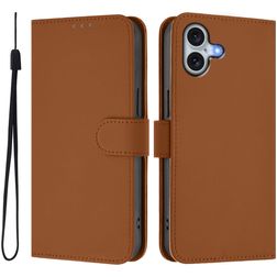 Mobigear Urban Wallet Housse iPhone 16 Plus Etui Porte-Monnaie - Marron