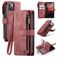 Caseme C30 Housse iPhone 14 Etui Porte-Monnaie - Rouge